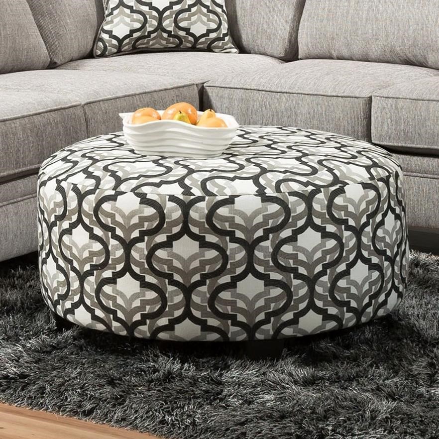Round ottoman discount table